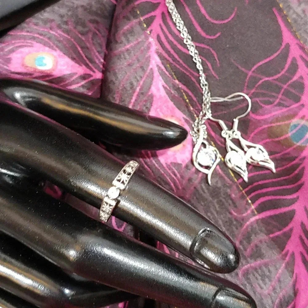 Necklace set 925 Sterling Silver makes a great gift - Picture 13 of 15